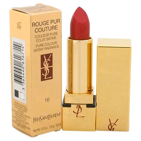 Ysl / Rge.pur Couture Satin Radiance Lipstick No.16 Rouge 